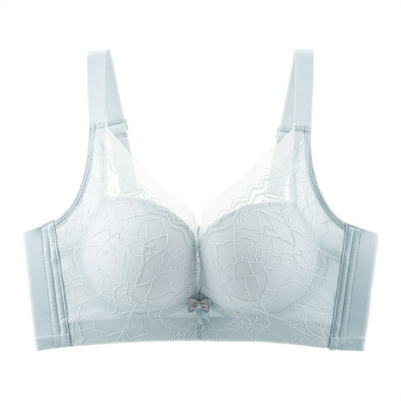 Lmnyox Women's Comfort Wireless Bras Push Up Lace Bra Full Coverage Everyday Bralettes No Underwire Bra
