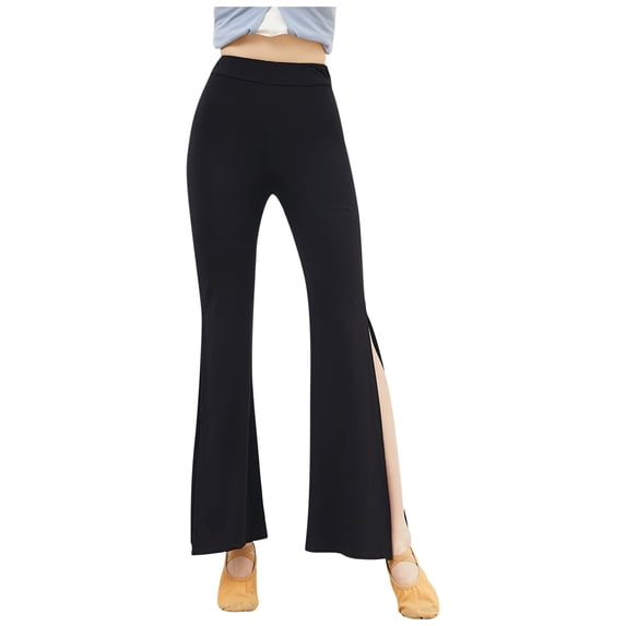 Lmnyox Women's High Waist Yoga Pants Wide Leg Flare Trousers Lightweight Athletic Lounge Pants