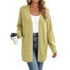 thumbnail image 1 of Lmnyox Women's Long Sleeve Cardigan Plain Open Front Cardigan Sweaters Casual Knit Cardigan with Pockets, 1 of 8