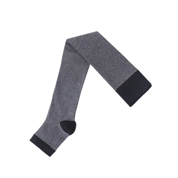 Lmnyox Women's Open Toe Socks Cute Knee High Support Stocking Toeless Support Sock Athletic Compression Socks
