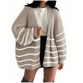 thumbnail image 1 of Lmnyox Women's Oversized Sweater Cardigan Fashion Loose Open Front Knit Cardigan Trendy Loose Sweaters Outerwear, 1 of 3