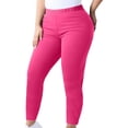 thumbnail image 1 of Lmnyox Women's Plus Size Yoga Pants Elastic Waist Solid Color Sport Workout Pants Casual Stretchy Athletic Joggers, 1 of 2