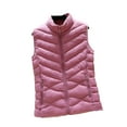 thumbnail image 1 of Lmnyox Women's Puffer Vest Lightweight Zip Up Collared Sleeveless Vest Outerwear Plus Size Winter Vest, 1 of 7