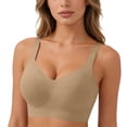 thumbnail image 1 of Lmnyox Women's Seamless Bras Wireless Full Coverage Support T Shirt Bra Comfortable Push Up Everyday Bralettes, 1 of 5