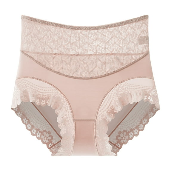 Lmnyox Women's Shaper Panties Seamless High Waist Stretchy Shapewear Breathable Butt Lifting Lace Underwear