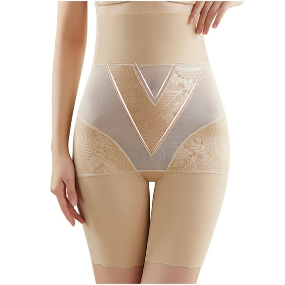 Lmnyox Women's Shapewear High Waist Comfortable Breathable Body Shaper Underwear Hip Lift Underpants Girdle