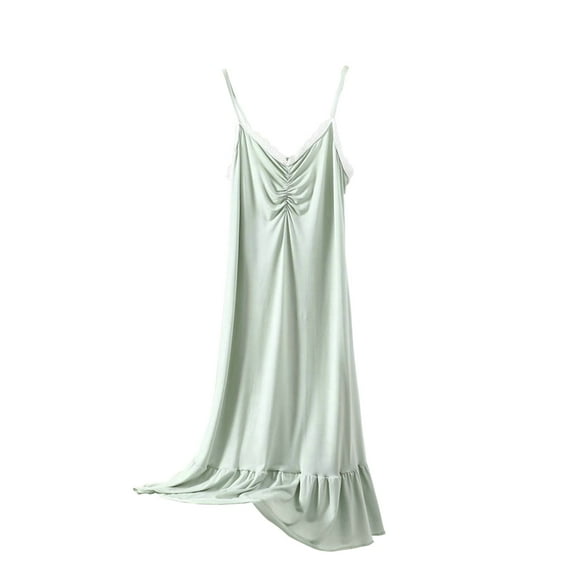 Lmnyox Women's Sleeveless Nightgown Spaghetti Strap Sleepshirt Lightweight Nightdress Pajama Dress