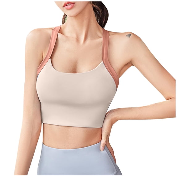 Lmnyox Women's Sport Bras Wireless Medium Impact Yoga Workout Bralettes Breathable Seamless Bra Crop Tank Tops