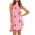 thumbnail image 1 of Lmnyox Women's Summer Sleeveless Dress Flowy Soft Midi Dress Loose Casual Print Smocked Dress, 1 of 5