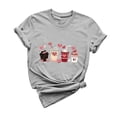 thumbnail image 1 of Lmnyox Women's T Shirt Heart Graphic Print Fashion Tee Short Sleeve Crew Neck Vacation Shirts Clothes 2025, 1 of 5