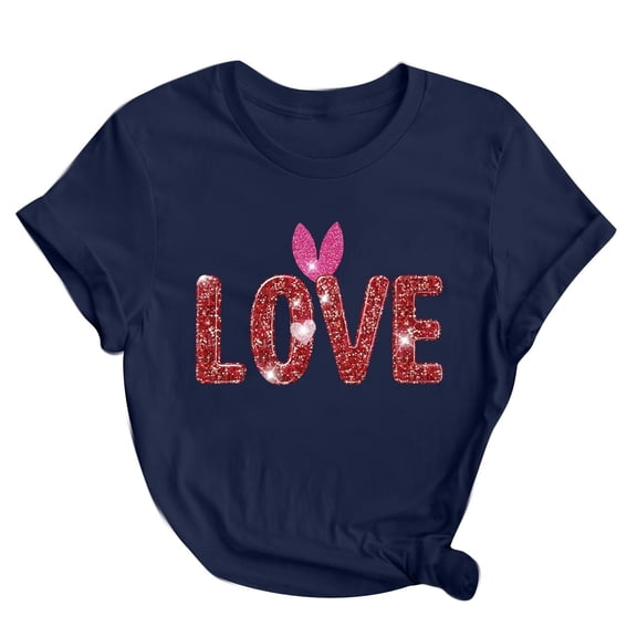 Lmnyox Womens Print T Shirt Short Sleeve Summer Casual Tee Shirts Loose Crew Neck Pullover Tee 2025 Fashion