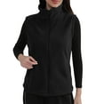 thumbnail image 1 of Lmnyox Zip Up Sherpa Vest for Women Sleeveless Thermal Jacket with Pocket Solid Stand Collar Coat Outerwear, 1 of 8