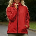 thumbnail image 1 of Lmueinov 2026 Women's Stand Collar Zip Up Windproof Jacket, Elastic Cuff Lightweight Windbreaker with Pockets Casual Outdoor Coat S-XXL, 1 of 7