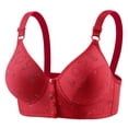 thumbnail image 1 of Lmueinov Bras for Women Supportive Wireless Push Up Bra Full Coverage No Underwire Floral Print Bralettes for Older Women, 1 of 3