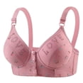 thumbnail image 1 of Lmueinov Bras for Women Supportive Wireless Push Up Bra Full Coverage No Underwire Floral Print Bralettes for Older Women, 1 of 3