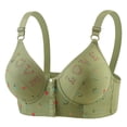 thumbnail image 1 of Lmueinov Bras for Women Supportive Wireless Push Up Bra Full Coverage No Underwire Floral Print Bralettes for Older Women, 1 of 3