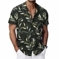 thumbnail image 1 of Lmueinov Hawaiian Shirt for Men Button Down Summer Beach Men's and Big Men's Tropical Flower Print Short Sleeve Shirt, S-4X, 1 of 9