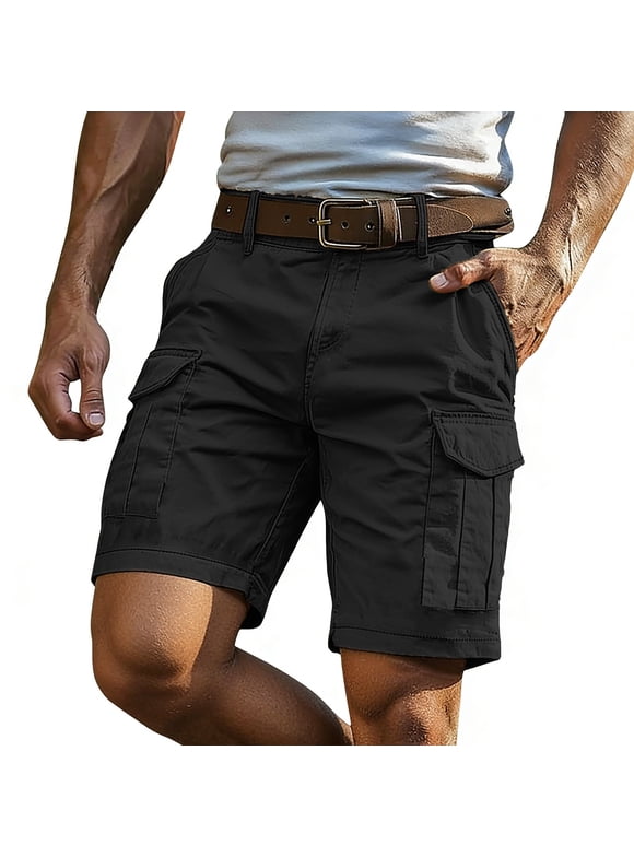 Men's Cargo Shorts Durable Lightweight Shorts with Multi Pockets for Casual Work Summer Outdoor, 9'' Inseam