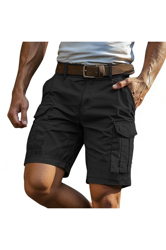 Men's Cargo Shorts Durable Lightweight Shorts with Multi Pockets for Casual Work Summer Outdoor, 9'' Inseam