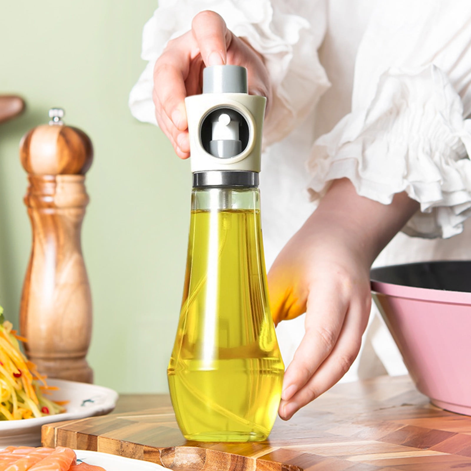 Lmueinov Oil Sprayer for Cooking, Olive Oil Sprayer, Oil Sprayer for Air Fryer Olive Oil Mister
