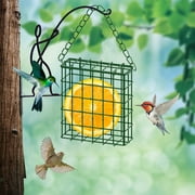 Lmueinov Suet Bird Feeders For Outside Suet Bird Feeders Use With Bird Feeding Suet Cakes Seed Cakes Mealworm Cakes - Suet Feeder Cage Suet Feeder For Outsi bird feeder window bird feeder