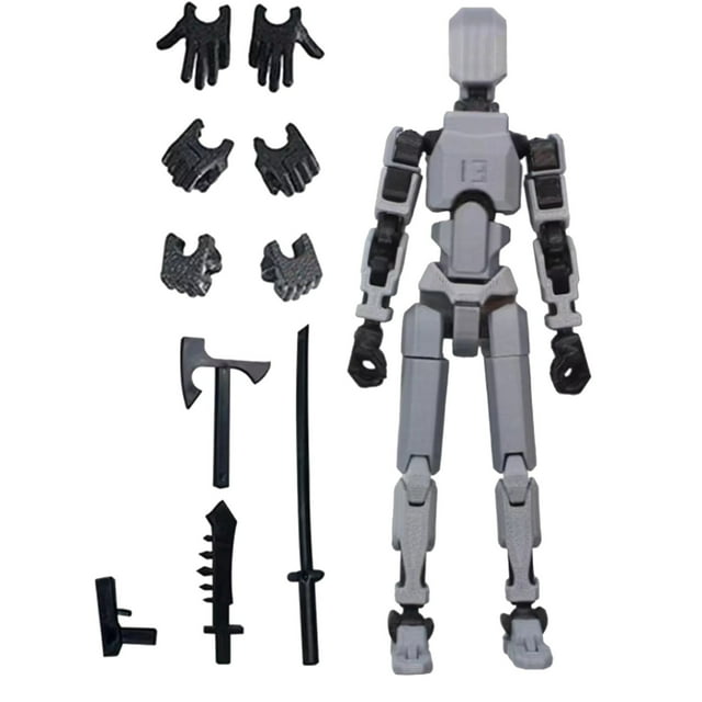 Lmueinov T13 Action Figure, T13 Action Figure 3D Printed Multi-Jointed ...