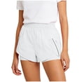 thumbnail image 1 of Lmueinov Women's 2 in 1 Running Shorts Elastic High Waist Quick Dry Athletic Workout Shorts with Zipper Pockets Anti-Chafe Liner for Gym Yoga Sports, S-XXL, 1 of 3