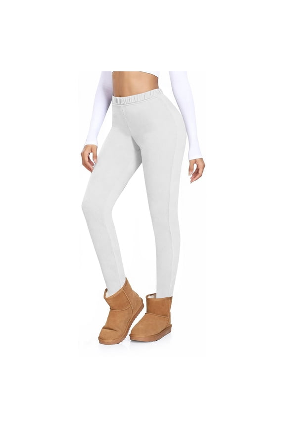 Lmueinov Leggings for Women High Stretch Warm Thermal Fleece Lined Leggings Lightweight Slim Fit Women Winter Pants for Running, Hiking, Outdoor Activities