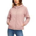 thumbnail image 1 of Lmueinov Womens UPF Hooded Sun Protection Jacket Plus Size Windbreaker Zip Up Lightweight Sun Shirt Long Sleeve Casual Outdoor Coat with Pockets S-4XL, 1 of 7