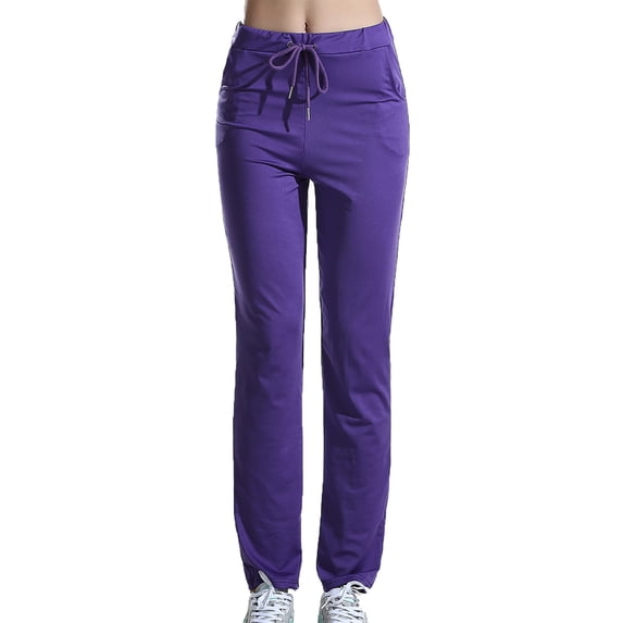 Lmueinov Yoga Pants for Women High Waisted Drawstring Slim Fit Joggers with Pockets Tummy Control Soft Stretch Workout Leggings for Running Gym Casual Wear
