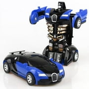 Lnkoo Blue Robot 2 in 1 Deformation Car Play Vehicle