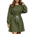 thumbnail image 1 of Lnmiateer Women Long Sleeve Oversized Sweatshirt Mini Dress Cozy Cut For Fall Casual Weekend Daily Occasions, 1 of 9