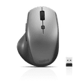 thumbnail image 1 of Lnovo Thinkbk Media - Mouse - Ergonomic - Right-handed - Optical - 6 Buttons - - 2.4 Ghz - Usb Receiver - Black - For Legion T7 34, Thinkcentre M70a Gen 2, Thinkcentre Neo 50, V50t Gen 2-13, 1 of 5