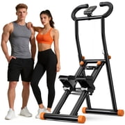 Lnow Stair Stepper, Full-Body Fat-Burning Stair Climber with Wider Footplates, Climbing Trainer Exercise Machine for Home Gym, 350 lbs