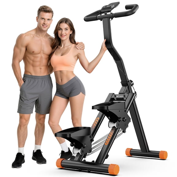 Lnow Stair Stepper, Compact Foldable Vertical Climber, Full-Body Workout & Cardio Climbing Trainer for Home Gym, 350lbs