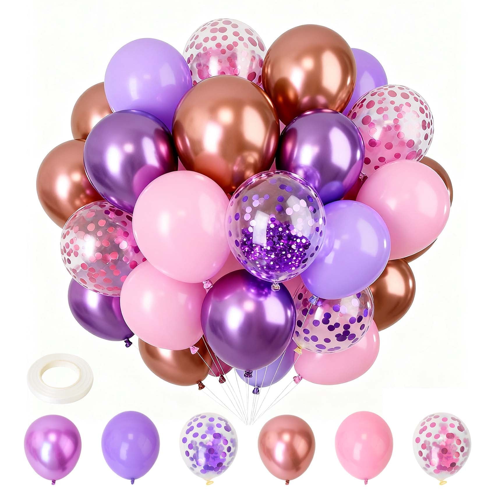 15 Piece Balloon Set White Round Transparent Round And Heart Shaped 15 Piece Balloon Set White Round Transparent Round And Heart Shaped