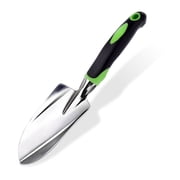 Lnrkai Garden Trowel Hand Shovel, 11.8 Aluminum Alloy Wide Shovel for Planting Transplanting Weeding Moving, Gardening Hand Tools, Green
