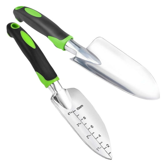 Lnrkai Garden Trowel Tool Set, 2 Pcs Spade Shovel for Digging Planting Transplanting, 11.8"