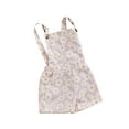 thumbnail image 1 of Lnzyyephy Kids Girls Jean Overalls Daisy Print Sleeveless Adjustable Strpas Imitation Denim Shortall Summer Romper Jumpsuit, 1 of 9