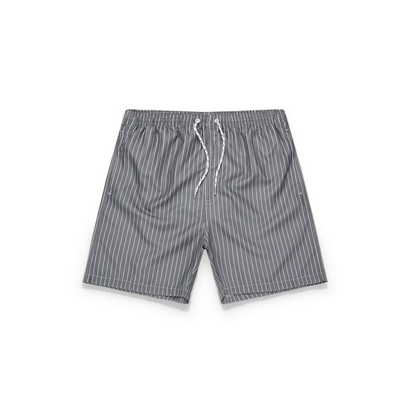 Lnzyyephy Men's Quick Dry Swim Trunks Swimsuits Stripe Drawstring Beach Shorts Bathing Suits Swimming Shorts with Pockets