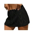 thumbnail image 1 of Lnzyyephy Women Crochet Cover Up Skirt Summer Drawstring High Waist Beach Coverups Knitted Mini Skirt, 1 of 4