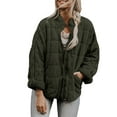 thumbnail image 1 of Lnzyyephy Women Stand Collar Quilted Jackets, Long Sleeve Solid Color Full Zip Padded Jackets, 1 of 9