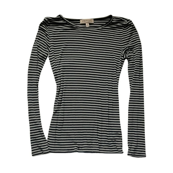 Lnzyyephy Women T-shirt Long Sleeve Crew Neck Striped Fall Slim Fit Ladies Tops for Casual Daily