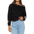 thumbnail image 1 of Lnzyyephy Women's Spring Autumn Knit Sweater Long Sleeve Drawstring Loose Pullover Knitwear, 1 of 9