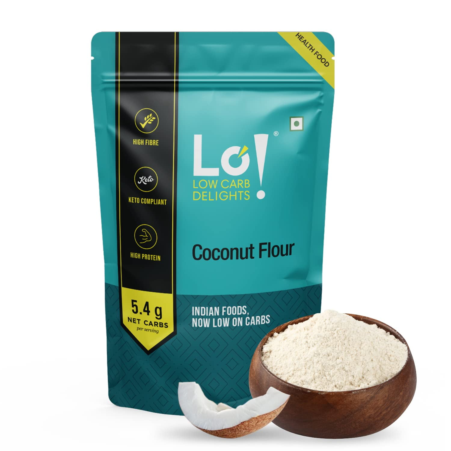 Lo! Low Carb Delights Coconut Flour Keto 500G Gluten Free Flour