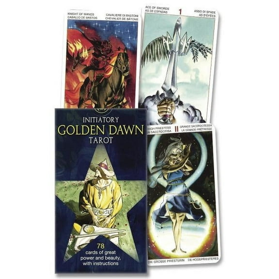 Lo Scarabeo Decks Initiatory Golden Dawn Tarot Deck, (Hardcover)