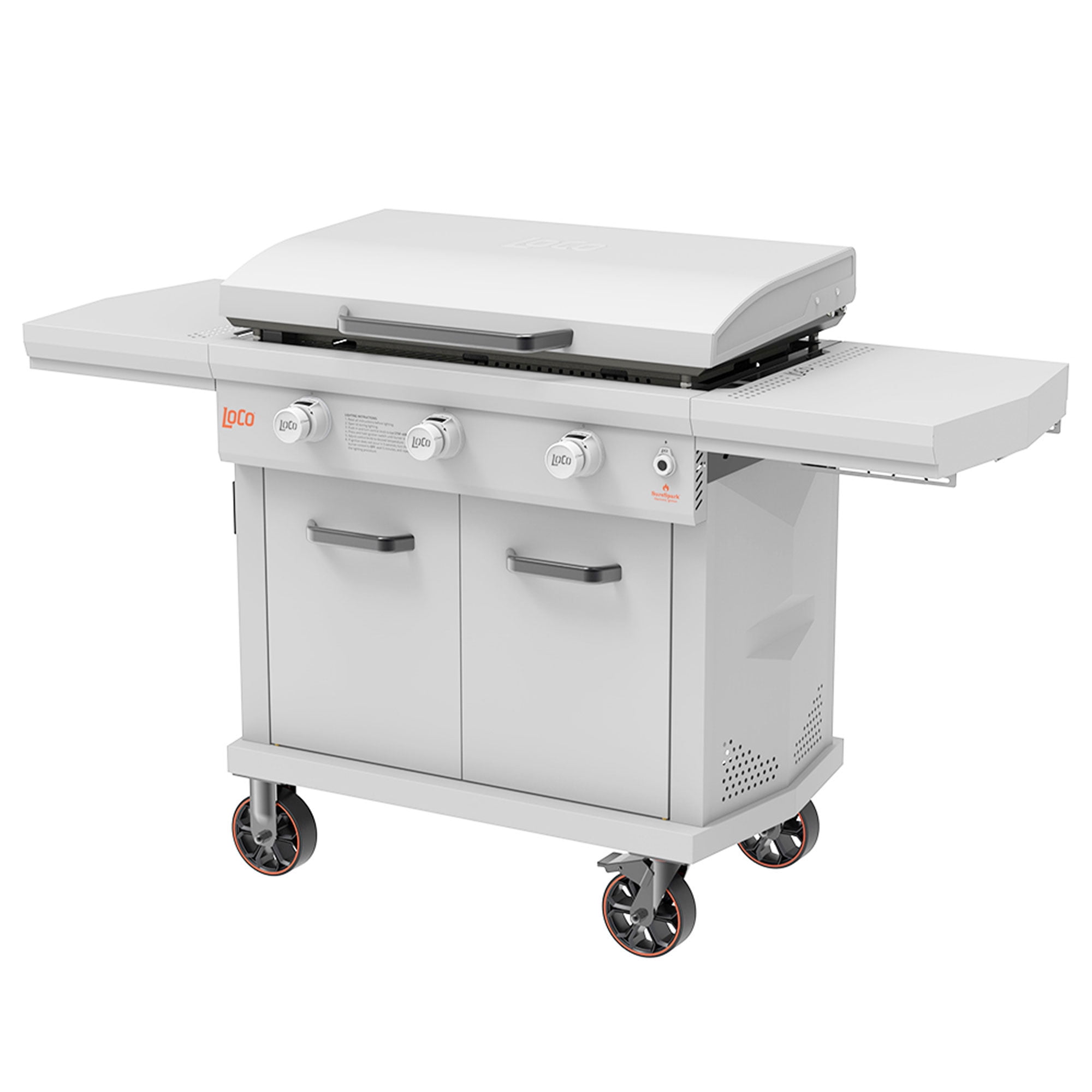LoCo Cookers Outdoor Portable Propane BBQ, 3-Burner Digital Series