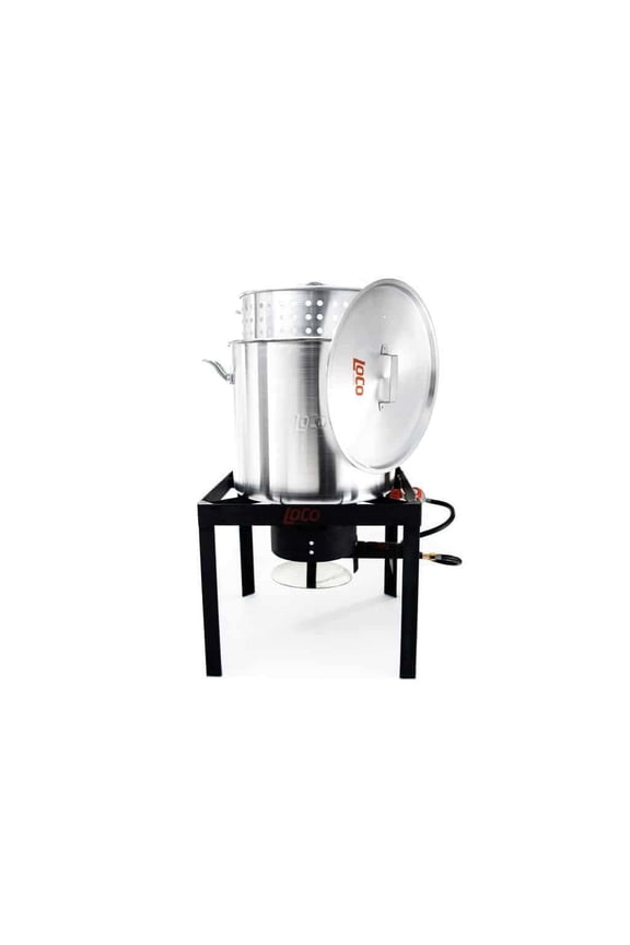 60 Qt Propane Outdoor Fryer with Twist & Steam SureSpark