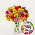 thumbnail image 1 of LoLa's Flowers Boutique Kaleidoscope Bouquet with Birthday Balloon - Exquisite, 1 of 4