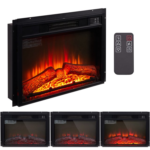 LoLado 23" 1400W 120V Fireplace Electric Embedded Insert Heater with